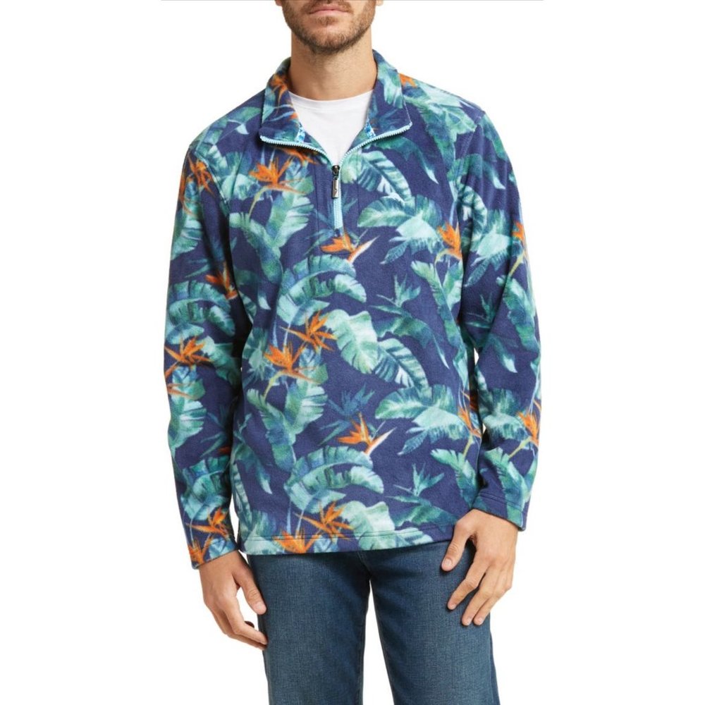Tommy Bahama Cloud Peak Half Zip Fleece‎ Men's Sweater - NWT